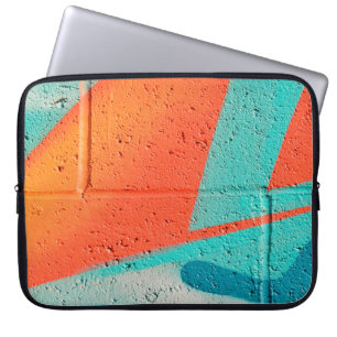 Abstract street art spray paint texture background laptop sleeve