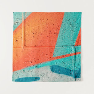 Abstract street art spray paint texture background tapestry