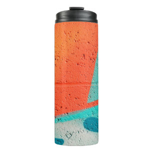 Abstract street art spray paint texture background thermal tumbler