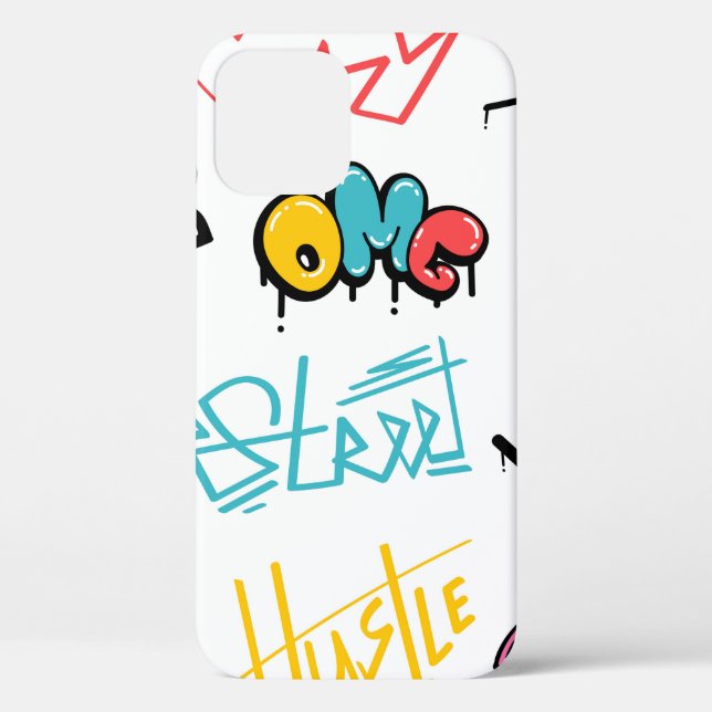 Abstract street graffiti lettering elements with g Case-Mate iPhone case (Back)
