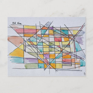 Abstract Street Scene of Old Nice   Nice, France Postcard