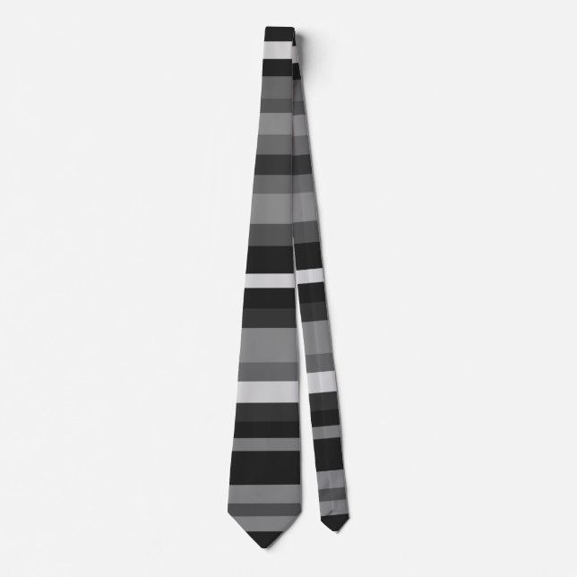 Abstract Striped Coloured Pattern Tie (Front)