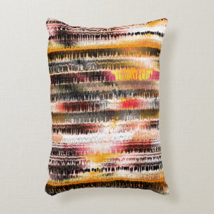 Abstract striped of showy sliced paper decorative cushion