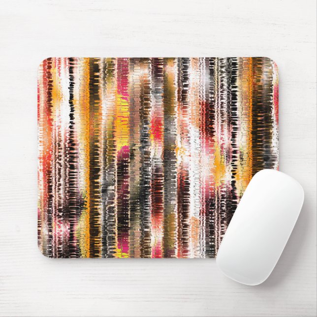 Abstract striped of showy sliced paper mouse pad (With Mouse)