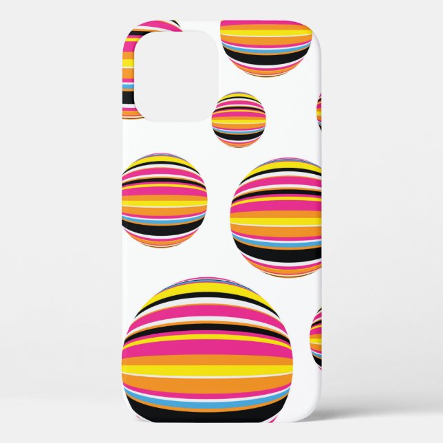 abstract striped raindrops seamless pattern multic Case-Mate iPhone case (Back)