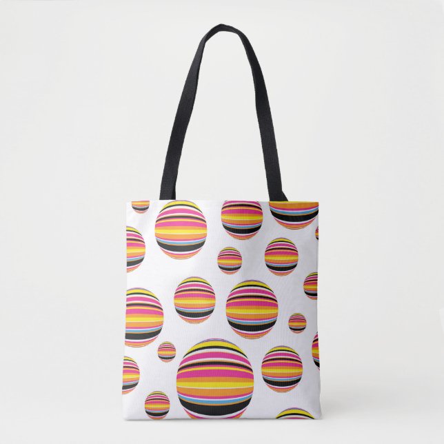 abstract striped raindrops seamless pattern multic tote bag (Front)