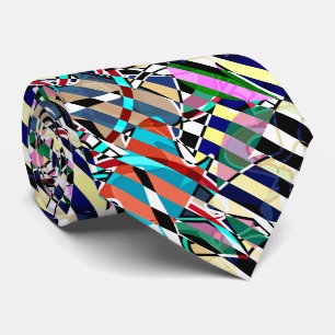 Abstract striped tie