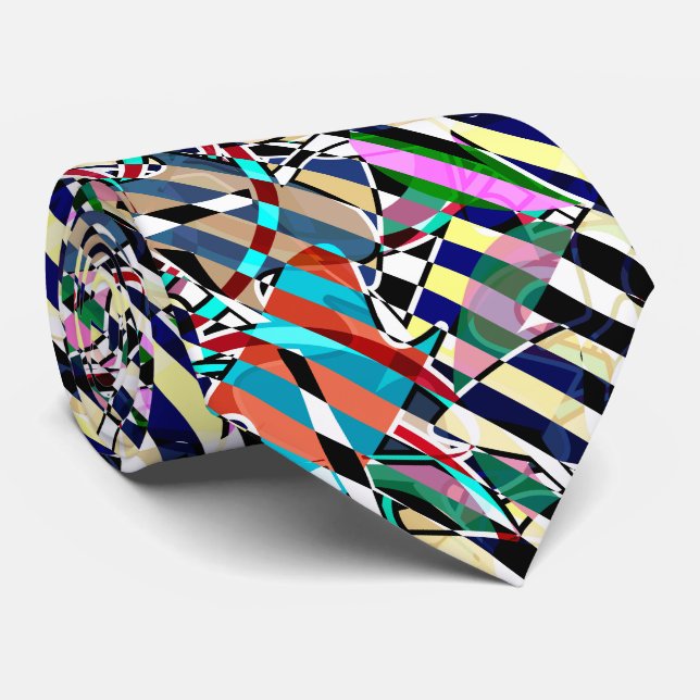 Abstract striped tie (Rolled)