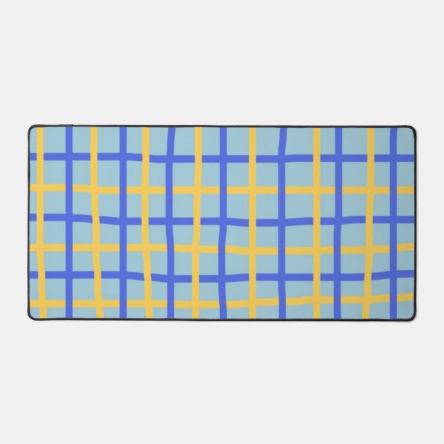 abstract stripes art desk mat (Front)