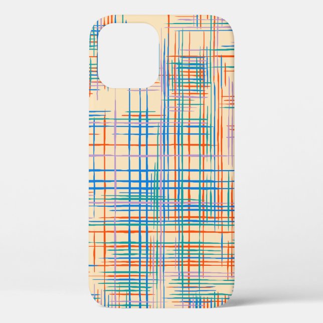 Abstract stripes, colourful ethnic grass mat. Case-Mate iPhone case (Back)