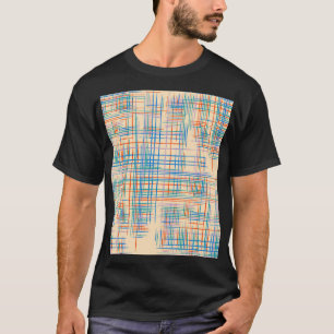 Abstract stripes, colourful ethnic grass mat. T-Shirt
