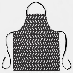 Abstract Stripes Horizontal Vintage Background Apron