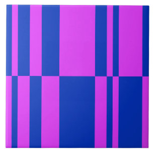 Abstract Stripes (Large Scale) Ceramic Tile