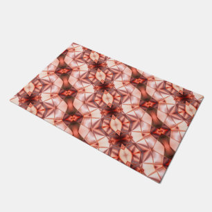 Abstract stripes of silky shapes in pinkish wine doormat