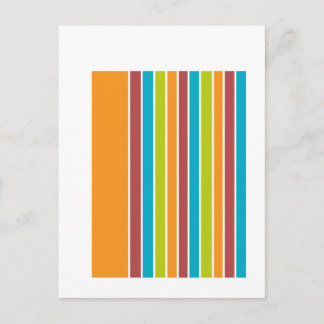 Abstract Stripes Postcard