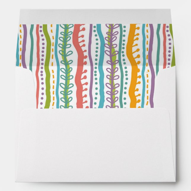 Abstract Stripes Vertical Pattern Envelopes (Back (Bottom))