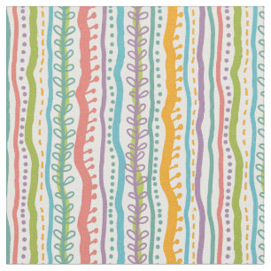 Abstract Stripes Vertical Pattern Fabric