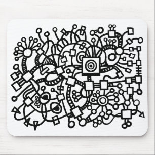 Abstract Structure Mouse Pad