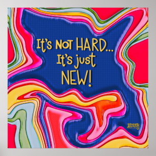 Abstract Students It’s Just New Inspirivity Poster