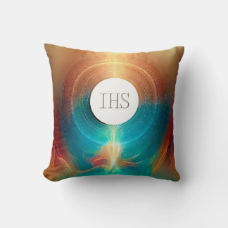 Abstract Style Communion Host Expressionist Effect Cushion