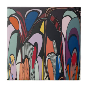 Abstract Style Spanish Tile