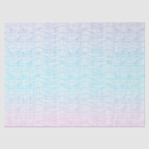 Abstract Stylised Beach Waves Modern pattern Tissue Paper