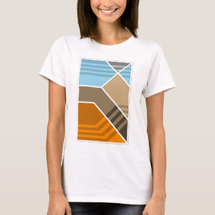 Abstract Subduction Zone Geology T-Shirt
