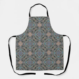Abstract Succulent Garden Rosette Trellis Pattern Apron