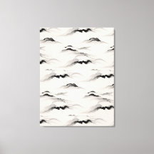 Abstract Sumi Ink Wash Zen Rice Paper Minimalist
