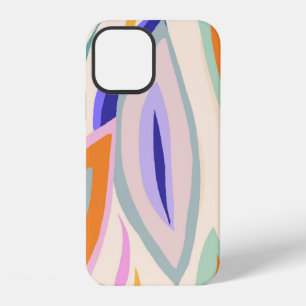 Abstract summer artistic illustration pattern. Cre iPhone 12 Case