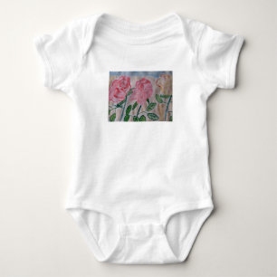 Abstract Summer Roses Baby Bodysuit
