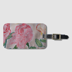 Abstract Summer Roses Luggage Tag