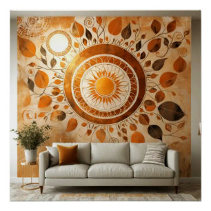 Abstract Sun #1 Wall Art