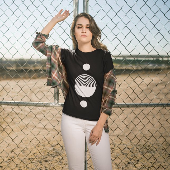 Abstract Sun Circle T-Shirt (Creator Uploaded)