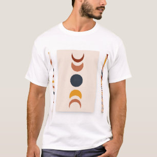 Abstract Sun Moon Boho Posters T-Shirt