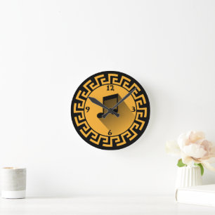 Abstract Sun Musical Clock Unique