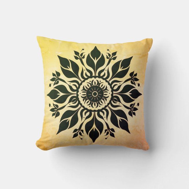 Abstract Sun Pillow (Front)