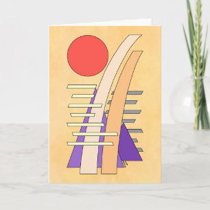Abstract Sun, Shadows, Reflections, and Structures Card