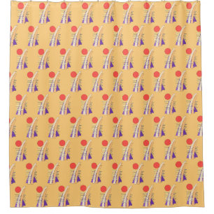 Abstract Sun, Shadows, Reflections, and Structures Shower Curtain