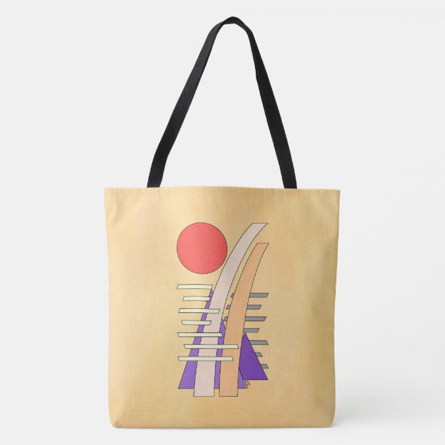 Abstract Sun, Shadows, Reflections, and Structures Tote Bag (Front)