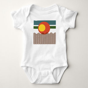 Abstract Sundown  Baby Bodysuit