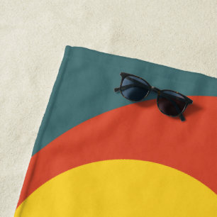 Abstract Sundown Beach Towel
