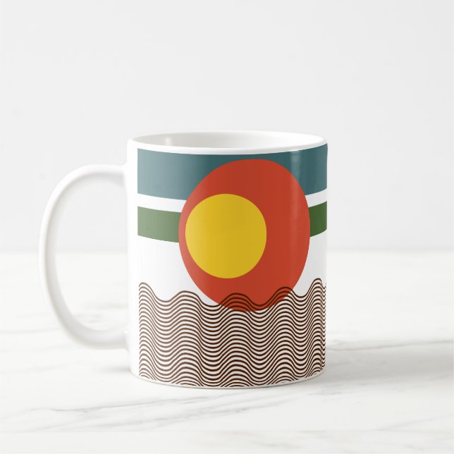 Abstract Sundown  Coffee Mug (Left)