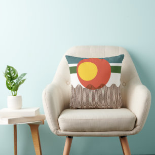 Abstract Sundown  Cushion