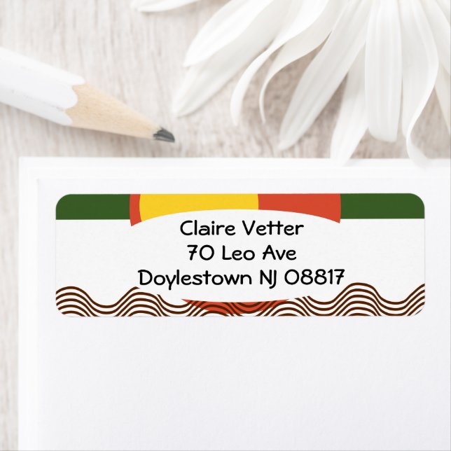 Abstract Sundown  Return Address Label (Insitu)