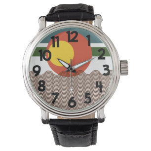 Abstract Sundown Watch