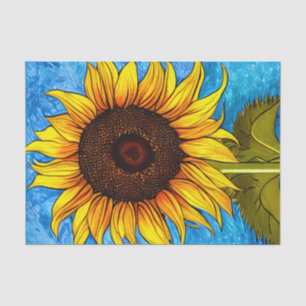 Abstract Sunflower Painting Tissue Paper