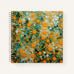 Abstract Sunflowers 102 Notebook