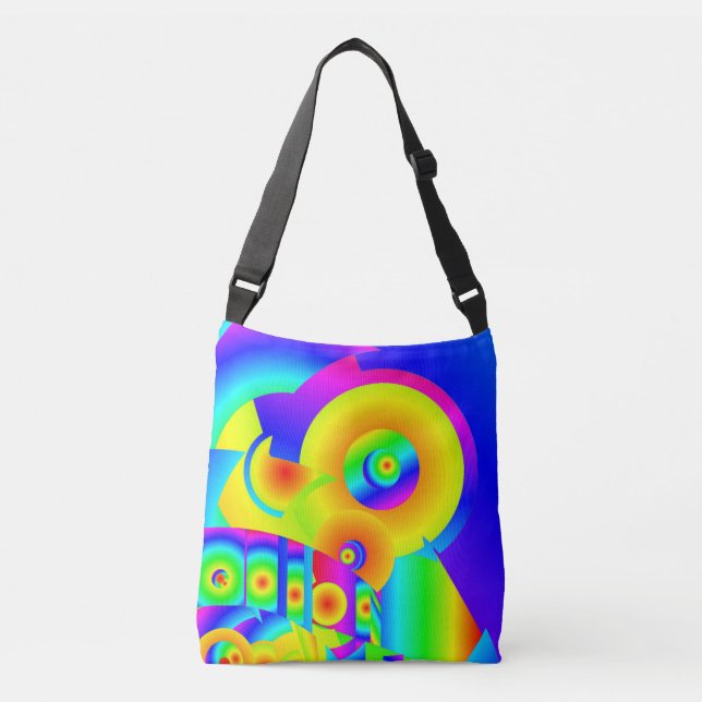 Abstract Sunflowers   Crossbody Bag (Front)