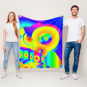 Abstract Sunflowers  Fleece Blanket